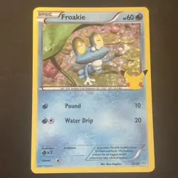 Pokemon Froakie 22/25 HOLO 25th Anniversary McDonalds 2021 - Image 1