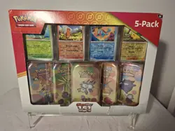 Pokemon 151 Costco 5-Pack Mini Tin Bundle Exclusive New & Sealed #1 Damaged. - Image 1