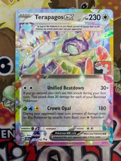 Terapagos EX 128/142 NM Pokemon Play! Prize Pack Play Stamp Series 6 - Image 1