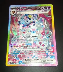 POKEMON Prismatic Evolutions SYLVEON EX 156/131 Special Illustration Rare - Image 2