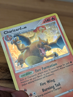 2009 Charizard Cracked-Ice Holo Lv.60 Platinum Arceus Diamond and Pearl LP - Image 3