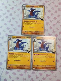 (3x PlaySet) Cynthia's Gabite 103/182 SV10: Destined Rivals Non Holo Pokemon NM - Image 1