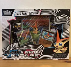 Pokemon TCG Black Bolt & White Flare Unova Victini Illustration Collection Box - Image 1