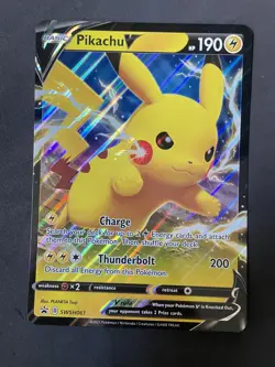 Pikachu V - SWSH061 Black Star Promo (Pokemon) JUMBO OVERSIZED - Image 1