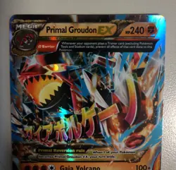 Pokemon Primal Clash 2014 MEGA Primal Groudon EX #86/160 Mega Rare Holo (NM+) - Image 2