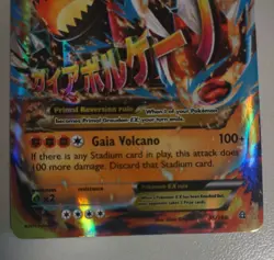 Pokemon Primal Clash 2014 MEGA Primal Groudon EX #86/160 Mega Rare Holo (NM+) - Image 3