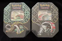 Pokemon TCG Paldean Fates Sealed Lot: Great Tusk & Iron Treads Tins - Image 1