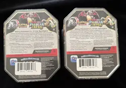 Pokemon TCG Paldean Fates Sealed Lot: Great Tusk & Iron Treads Tins - Image 2