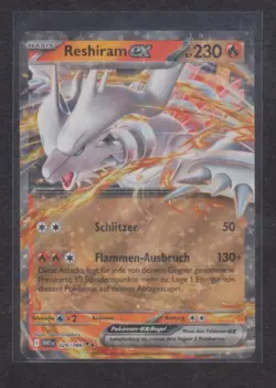 Pokemon Weisse Flammen Reshiram ex 020/086 boosterfrisch near mint - Image 2