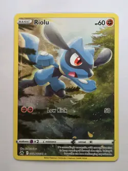 Pokemon TCG Riolu GG26/GG70 Crown Zenith Galarian Gallery Ultra Rare Holo Eng 6… - Image 1