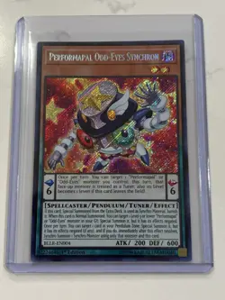Yugioh Performapal Odd-Eyes Synchron BLLR-EN004 Secret Rare 1st Ed NM - Image 1