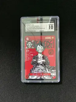 2025 One Piece Japanese Monkey D. Luffy #ST21-014 SR Magazine Vol.20 CGC 10 FL89 - Image 1