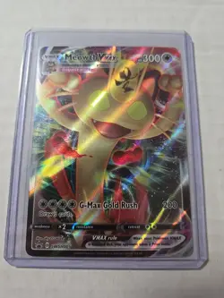 Meowth Vmax SWSH005 Full Art Promo Pokemon Card - Image 1