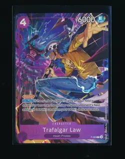 TRAFALGAR LAW P-093 CHARACTER BLOCKER 6000 POWER 4 COST ONE PIECE TCG - Image 1
