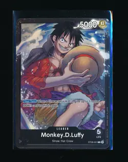 MONKEY D. LUFFY ST08-001 ENGLISH #001 STARTER DECK ONE PIECE 2023 TCG - Image 1