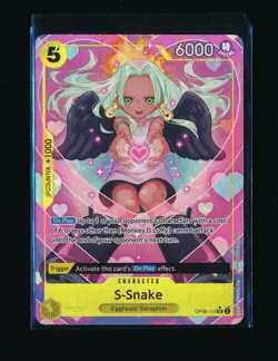 S-SNAKE OP08-112 TWO LEGENDS SR FOIL ALTERNATE ART ONE PIECE TCG - Image 1