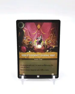 Disney Lorcana Fabled World's Greatest Criminal Mind Uncommon Cold Foil 30/204 - Image 1