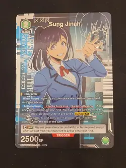 Union Arena TCG: Solo Leveling Sung Jinah Alt Art UE17BT/SLG-1-044 SR. - Image 1