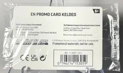Keldeo 019/086 Chaos Rising Stamped Promo Card - Cosmos Holo - SEALED - Image 2