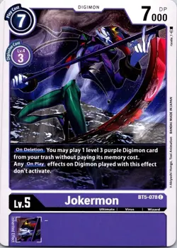 Jokermon BT5-078 Black Common Ultimate (Lv5) Digimon Card CCG - Image 1