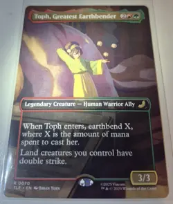 Toph Greatest Earthbender Borderless Nonfoil Card #0070 MTG LP - Image 1