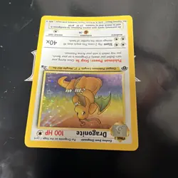 Pokemon TCG Dragonite Fossil Holo Card 4/62 1st Edition Holo Rare Free Shipping - Image 3