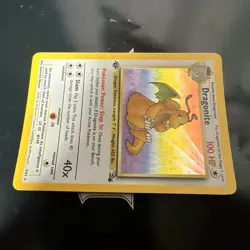 Pokemon TCG Dragonite Fossil Holo Card 4/62 1st Edition Holo Rare Free Shipping - Image 4