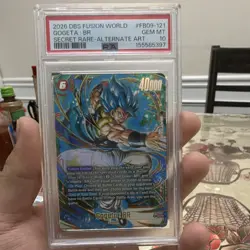 Dragon Ball Super Card Game 2026 Gogeta: BR FB09-121 Alt Art SCR Foil PSA 10 - Image 1