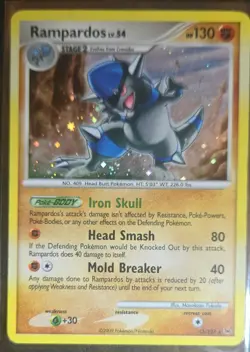 Rampardos 13/127 Platinum Holo 2009 Pokemon Holographic Card. - Image 1