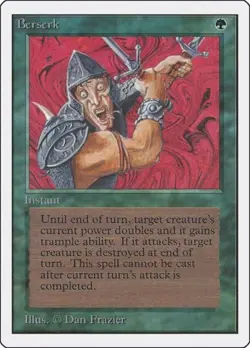 MTG English Berserk Medium Play Normal Unlimited - Image 1