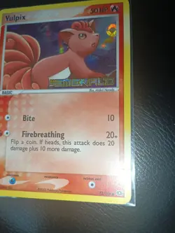 Pokemon English Card - Vulpix Emerald 72/106 Reverse Holo Stamped US SELLER MP📈 - Image 4