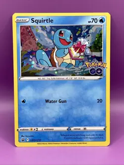 M/NM Squirtle: SWSH233 Sword & Shield Promo Cards Holo - Pokemon Go Stamp TCG - Image 1