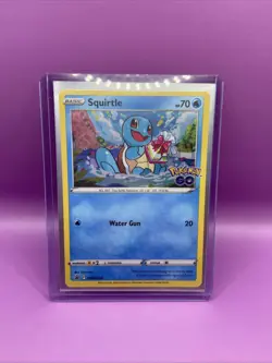 M/NM Squirtle: SWSH233 Sword & Shield Promo Cards Holo - Pokemon Go Stamp TCG - Image 2