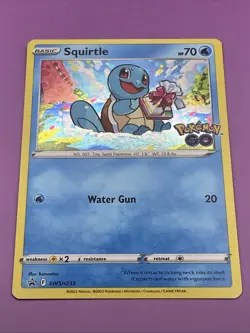 M/NM Squirtle: SWSH233 Sword & Shield Promo Cards Holo - Pokemon Go Stamp TCG - Image 4