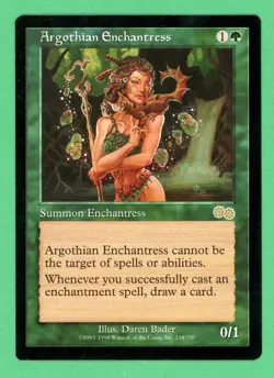 MTG Argothian Enchantress (Urza's Saga) 0234 NM/LP - Image 1