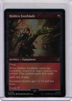 Hidden Footblade (Foil Etched) Foil 216 ACR NM U Assassin's Creed - Image 1