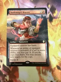 Commander 2021 #375 Battlemage's Bracers Extended Art - Image 1