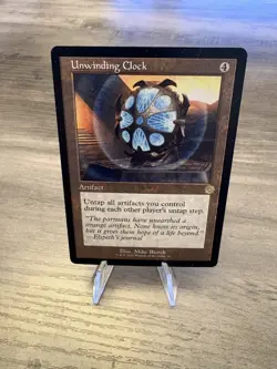 Magic the Gathering MTG Unwinding Clock Retro Frame Near Mint - Image 1