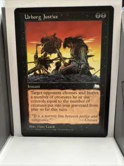 Weatherlight - VLP Regular Rare #84 Urborg Justice MTG - Image 1