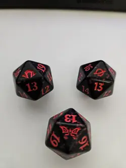 MTG D20 Spindown - 3 Lot Set Random Sets - Black/Red - Image 1