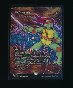 LEO'S KATANA 0018 TEENAGE MUTANT NINJA TURTLES MAGIC 2026 BORDERLESS TCG - Image 1