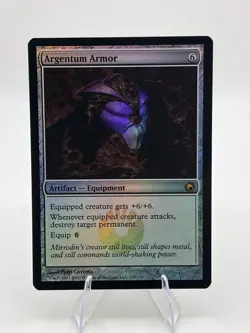 Argentum Armor *Foil* - Scars of Mirrodin - MTG Magic the Gathering - LP - Image 1