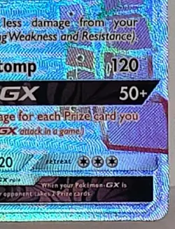 Stakataka GX Secret Rare 176/168 Sun Moon Celestial Storm Rainbow Pokemon TCG LP - Image 5