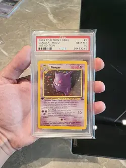 POKEMON PSA 10 GEM MINT 1999 GENGAR 1ST EDITION FOSSIL SET HOLO RARE CARD 5/62 - Image 5