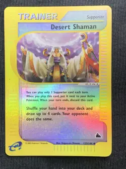 Pokemon Desert Shaman 123/144 Skyridge Holo Uncommon NM - Image 1
