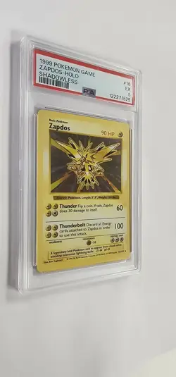 PSA 5 Pokemon Card: Zapdos 16/102 Shadowless Holo - Image 3