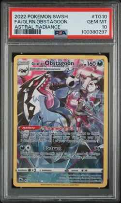 Pokemon Astral Radiance Galarian Obstagoon TG10/TG30 Trainer Gallery Holo PSA 10 - Image 1