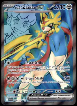 Hop's Zacian ex 176/159 Ultra Rare Journey Together Pokemon Near Mint - Image 1