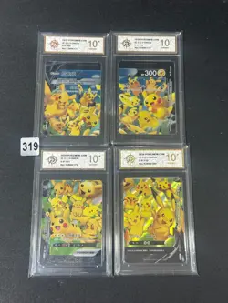 Pikachu V-union Promo 109/S-P - 112/S-P Combination Set - Pokemon Grade 10 - Image 1