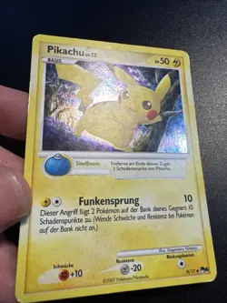 Pikachu Lv.13 9/17 Holo Rare Pokemon POP Series 6 POP6 2007 EXC Vintage German - Image 3